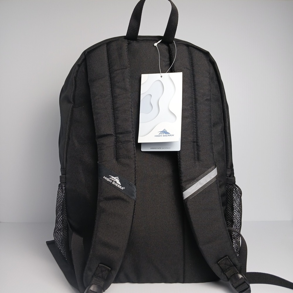High Sierra Abbreviate Backpack, Laptop Bookbag for Travel One Size Black New - Picture 9 of 13